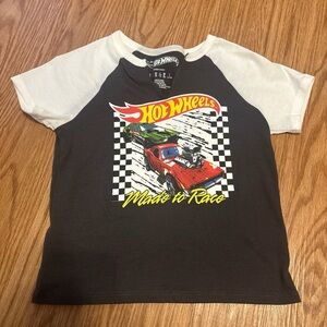 Hot Wheels Black and White Crop Top